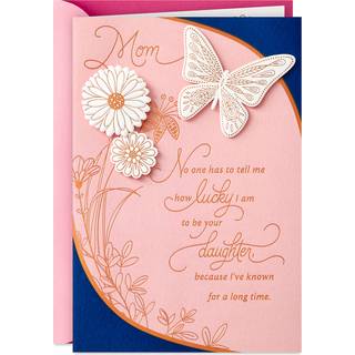 Hallmark Mothers Day Card fra datter (hvor heldig jeg er)