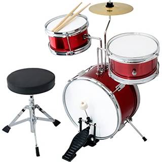 CB Sky 13 tommer 5-delt b?rn/junior trommes?t/nybegynder (standard)/Kids Musical Toys Musical Instrument (Red)