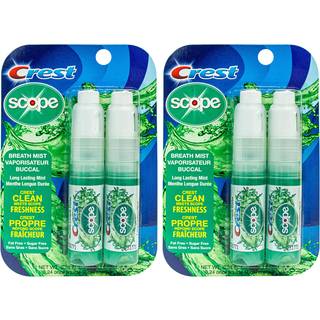 Crest Omfang | En 4-pakke myntendedgespray (4 sprays i alt) - 0,24 ounce (7 ml) - Fremstillet i en FDA-revideret USA-facilitet