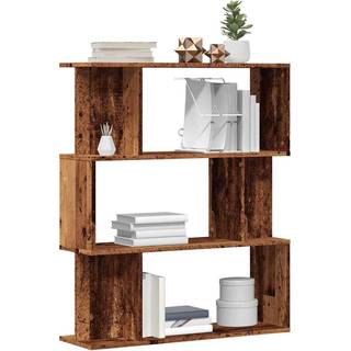 Bogreol/Rumdeler 80X24X96 Cm Konstrueret Træ - Gammelt træ