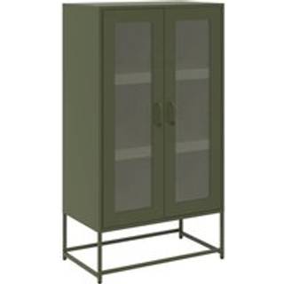højskab 68x39x123 cm stål olivengrøn