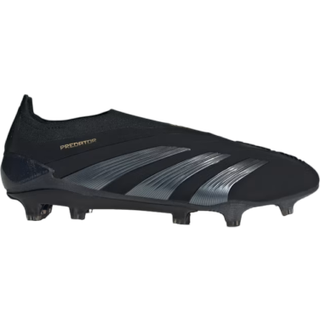 Predator Elite Laceless Firm Ground støvler - Core Black / Carbon / Gold Metallic - 45 1/3