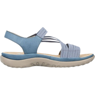 Rieker damesandaler - (Blå, str. 38, Imiteret læder)