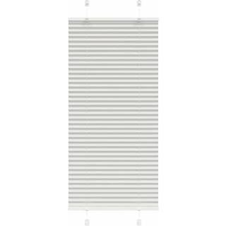 Plisségardin Lysegrå 65x150 cm Stofbredde 64,4 cm Polyester