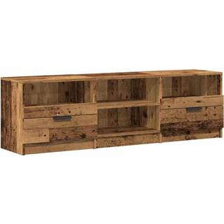 tv-bord 150x33,5x45 cm konstrueret træ gammelt trælook