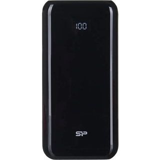 Silicon Power QS28 power bank - Li-pol - 2 x USB 24 pin USB-C - 18 Watt Powerbank - Sort - 20000 mAh