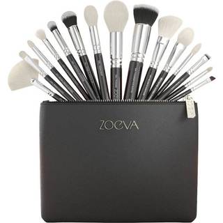 ZOEVA The Artists Brush Set Silver børstesæt med pose 1 stk. - 1 stk.