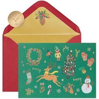 Papyrus julekort bokset med konvolutter mest vidunderlige tid (14-t?ller)