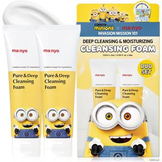 ma:nyo Minions Pure & Deep Cleansing Foam Duo Set Gavesæt For perfekt hudrens