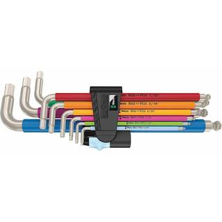 Wera 3950/9 Hex-Plus multicollor L-nøglesæt 9 dele (05022860001)