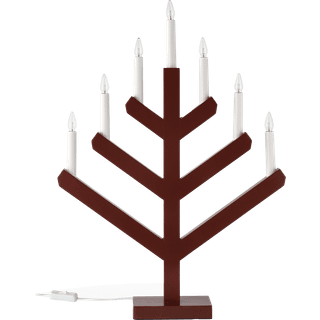 Scandi Living Pine adventslysestage 62 cm Rød