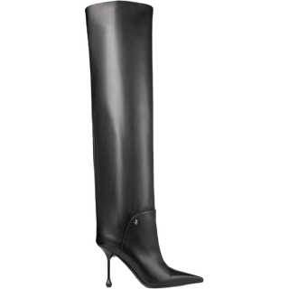 Jimmy Choo Cycas 95 leather over-the-knee boots - black - EU 42