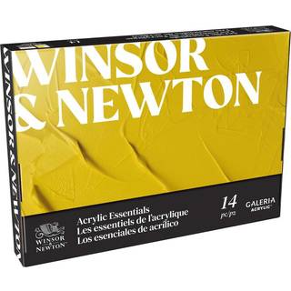 Winsor & Newton Galeria Acrylic Kit 10×12 ml akrylfarve, A4-blok, 2 pensler + palet