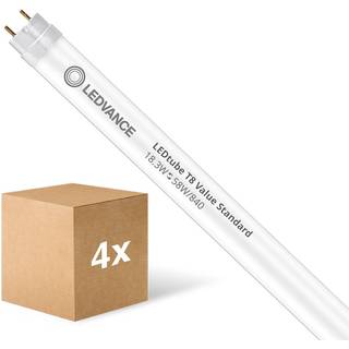 Fordelspakke 10x Ledvance LED Lysrør T8 Value (EM/Mains) Standard Output 18.3W 2200lm - 840 Kold Hvid | 150cm - Erstatter 58W