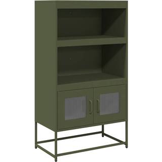 højskab 68x39x123 cm stål olivengrøn