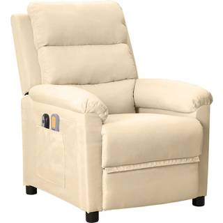 Eldrevet Massagestol Stof - Creme