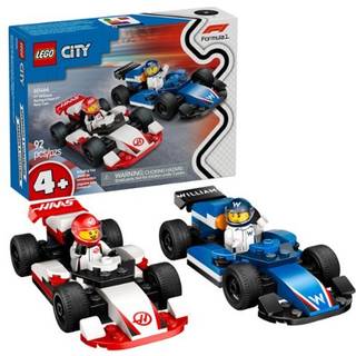 LEGO CITY F1 Williams Racing & Haas F1 Race Car Toys - Car Building Toy Set til Kids Boys and Girls Ages 4+ - F1 Preschool Toy For fans - Gaveide