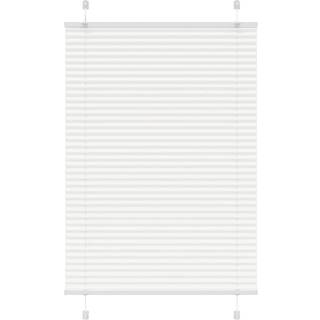 Plisségardin Hvid 100x100 cm Stofbredde 99,4 cm Polyester