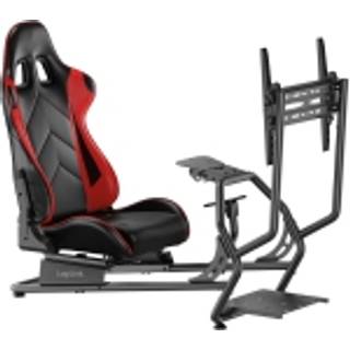 LogiLink Racing Cockpit, racer stol med skærmbeslag 32-50