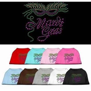 Mardi Gras Rhinestud Shirt Aqua XS