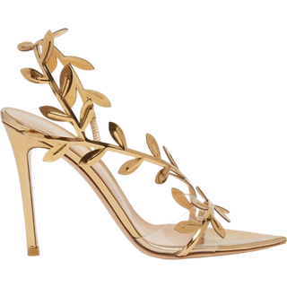 Gianvito Rossi Flavia mirrored leather pumps - gold - EU 35