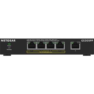 Netgear GS305PP 5-Port Gigabit Ethernet SOHO Unmanaged Switch 4-Ports PoE+ (83W)