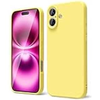 Oakxco til iPhone 16 plus telefonkasse flydende silikone tynd slank blød gummi gel tpu almindelig beskyttende enkel dækning til kvinder pige sød