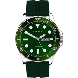 Sekonda 30119 Balearic Green Silicon Strap Watch - W31334