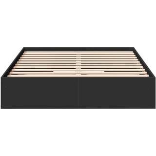 Sengeramme Med Skuffer Konstrueret Træ Brunt Egetræ - Røget eg / 120 x 190 cm