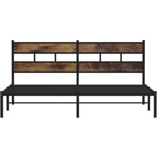 Sengeramme Uden Madras Metal Sonoma-Eg - med hovedgærde / 180 x 200 cm