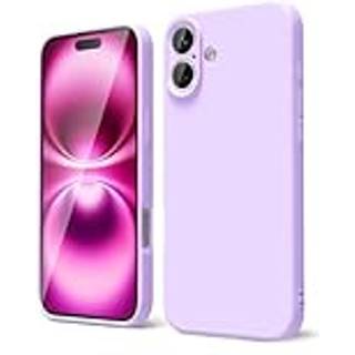 Oakxco til iPhone 16 plus telefonkasse flydende silikone tynd slank blød gummi gel tpu almindelig beskyttende enkel dæk