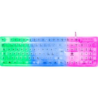 Deltaco Gaming DK250 RGB Gaming Tastatur - Transparent