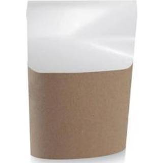 Wrap til Sandwich og tortilla, 500 stk 124x320 mm brun karton med BOPP