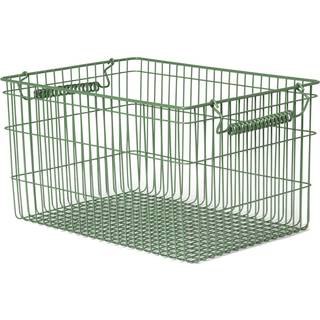 ferm Living trådkurv Cala Stackable Baskets Sæt m. 2 stk. - Verdant green