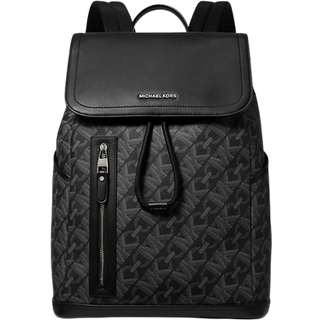 MK Hudson Empire Signature Logo Backpack - Black - Michael Kors - ONE SIZE