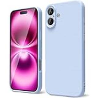 Oakxco til iPhone 16 plus telefonkasse flydende silikone tynd slank blød gummi gel tpu almindelig beskyttende enkel dækning til kvinder pige sød