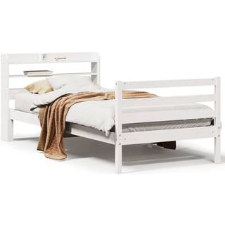 sengeramme med sengegavl 90x190 cm massivt fyrretræ