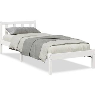 Sengeramme Massivt Fyrretræ - Hvid / 80 x 220 cm