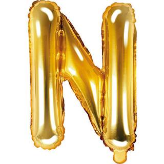 Folieballon "N" 33 cm - flere varianter - assorteret (På lager i butik)