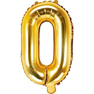 Folieballon "O" 33 cm - flere varianter - assorteret (På lager i butik)