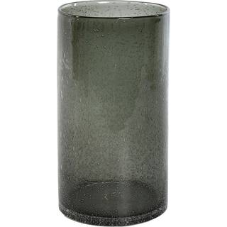 Vase Home ESPRIT Grøn Krystal Moderne 13,7 X 13,7 X 25,6 cm