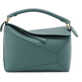 Loewe Puzzle Edge Small leather shoulder bag - green - One Size