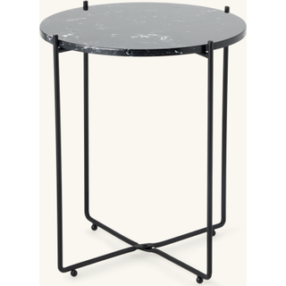 Søstrene Grene | Sofabord i marmor | Jern/marmor. 42 x 47,5 cm. | Sort