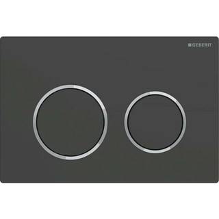 Geberit omega20 sort mat/blank krom