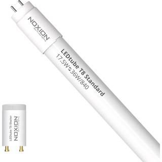 Noxion LED Lysrør T8 Avant (EM/Mains) Standard Output 15W 1800lm - 840 Kold Hvid | 120cm - Erstatter 36W