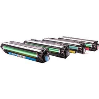 Kompatibelt sæt med 4x toner til HP Color LaserJet Enterprise CP5525 CP5525DN CP5525N CP5525XH M750