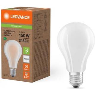 Ledvance Classic LED E27 Pære Matt 11.6W 2452lm - 840 Kold Hvid| Erstatter 150W