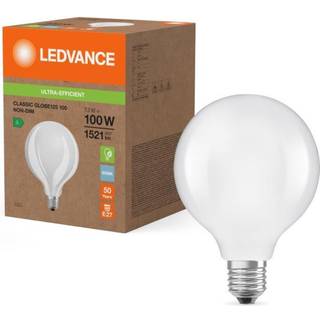 Ledvance LED Classic Globe Nød Efficiency E27 Matt 7.2W 1521lm - 865 Dagslys | Erstatter 100W