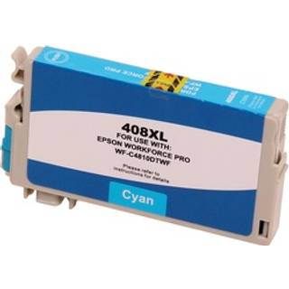 Kompatibel printerpatron til Epson 408XL Cyan Workforce WF-C4810DTWF fra ABC