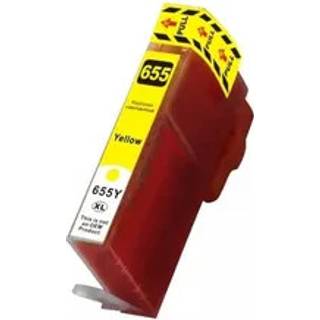 Kompatibel printerpatron til HP 655 XL Gul Deskjet Ink Advantage 3525 4615 4625 5525 6520 6525 fra A